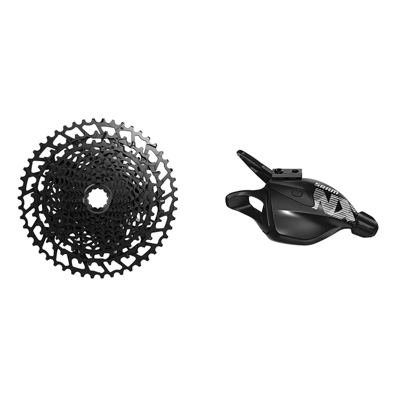 SramSRAM Unisex's Cassette Pg-1230 11-50 12 Speed Nx Eagle, Black, 12spd & Shifter Nx Eagle Trigger 12 Speed Rear W Matchmaker X Clamp Black: Black 12 SpeedSram