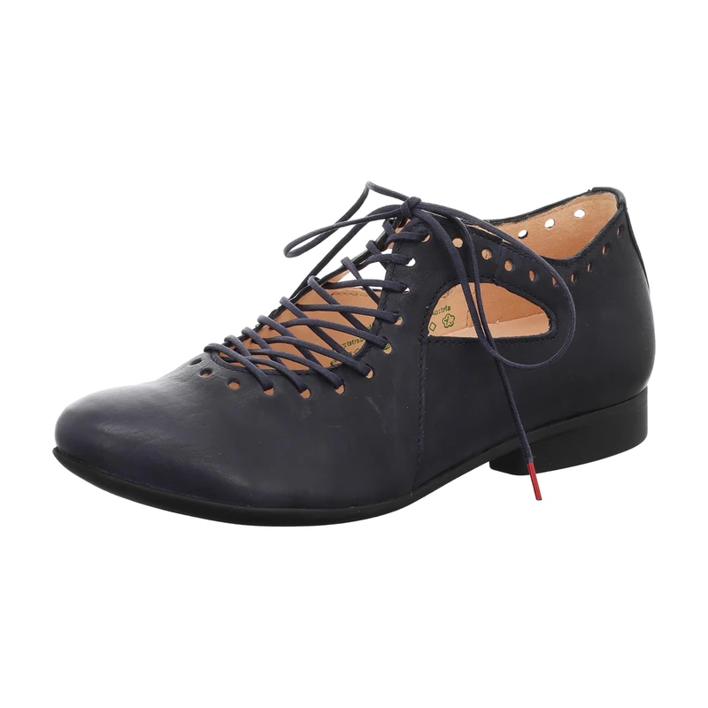 Think! Damen GUAD2 chromfrei gegerbte nachhaltige Halbschuhe, Navy 8010