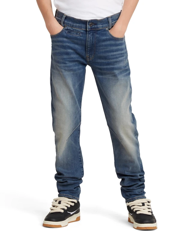 G-Star Boy's Kids D-Staq Slim Jeans, Blue (sun faded indigo D24922-01-B503), 14