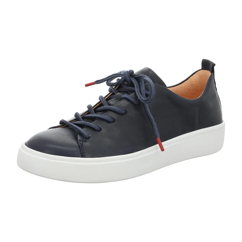 Think! Damen GRING chromfrei gegerbte nachhaltige Halbschuhe, Navy 8010