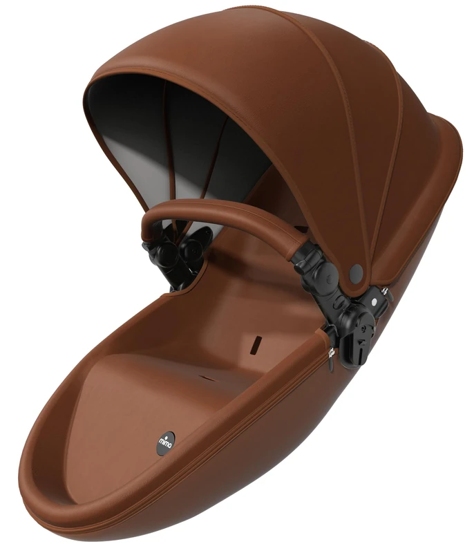 Mima Xari Stroller - Black Frame with Camel Zitting and Cap - Image 1