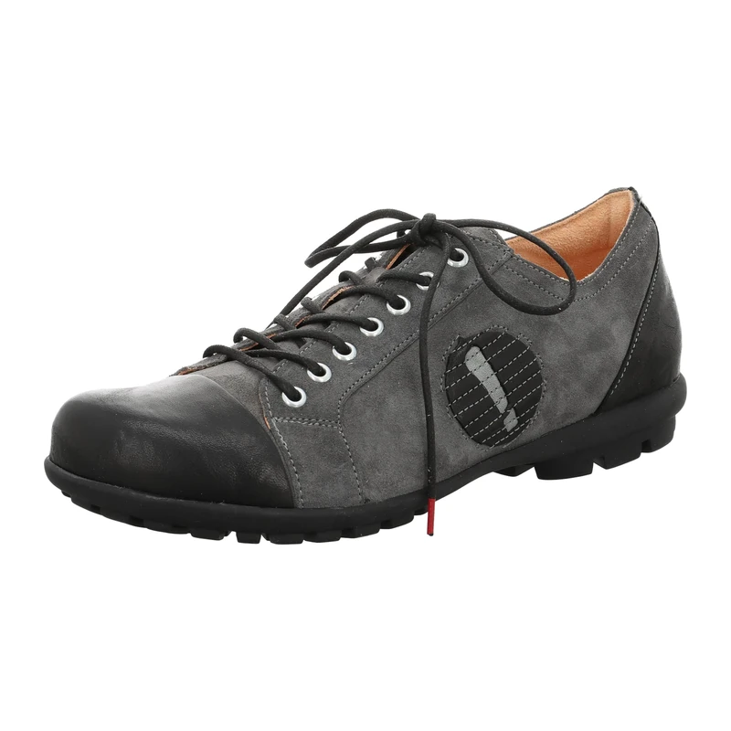 Think! Men's Kong Sustainable Interchangeable Footbed Lace-Up Shoes, Black Estate 0000, 7-7.5 UK