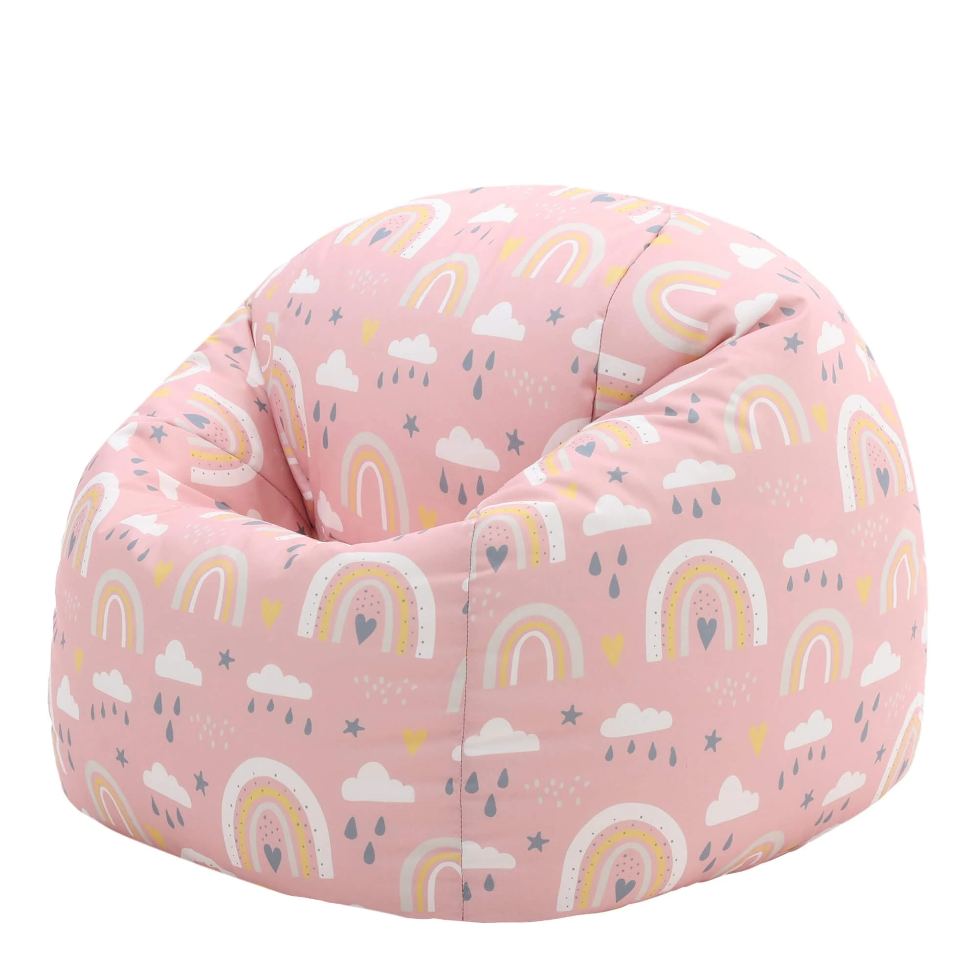 icon Rainbow Kids Bean Bag, Kids Bean Bag Chair with Filling Included for Girls and Boys, Childs Chair, Beanbags for Children, Nursery Décor, Playroom Décor, Bedroom Accessories