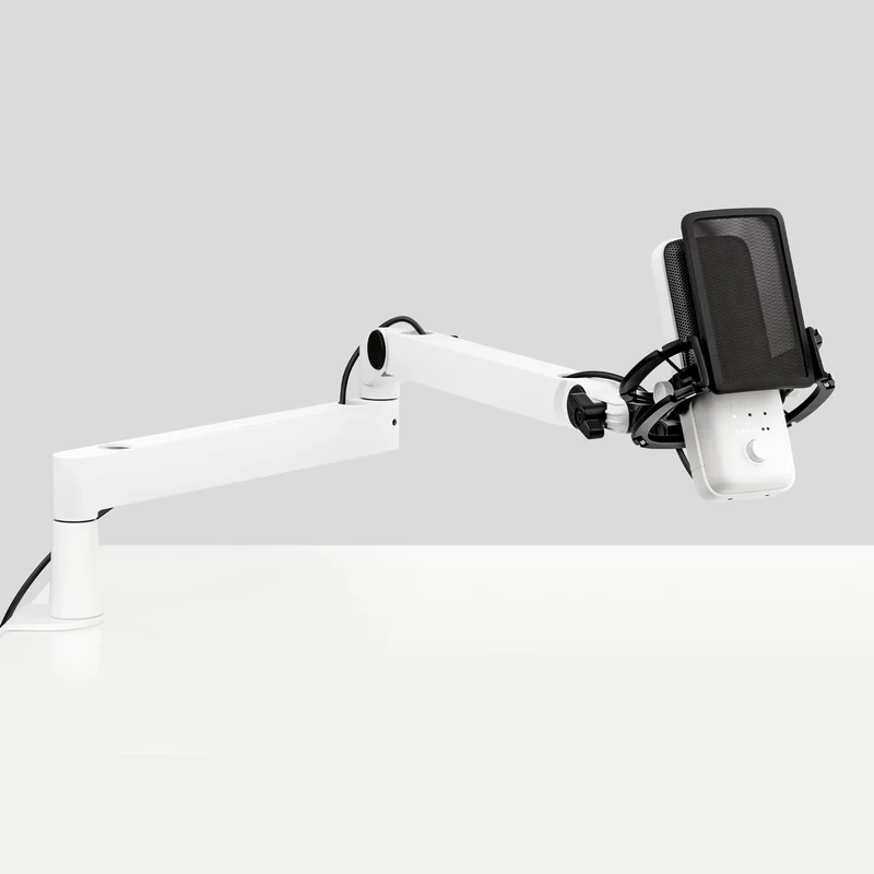 Elgato Pro Audio Set (White) - Premium USB Condenser Microphone with Shock Mount, Pop Filter and Low Profile Mic Arm, for Streaming, Podcast, Gaming and Home Office, Free Mixer Software, for Mac, PC