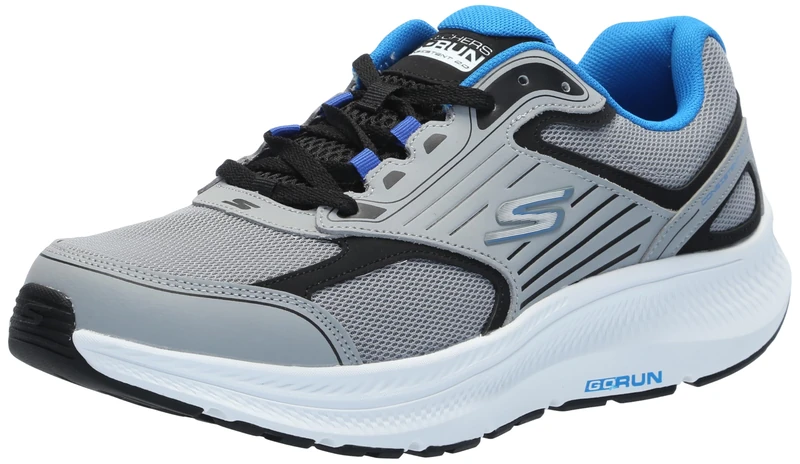 Skechers Men's Go Run Consistent 2.0 Trainers, Grey Black, 11 UK