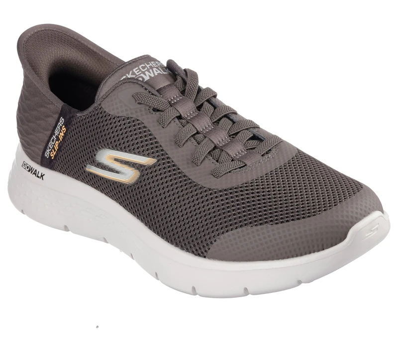 Skechers Men's Go Walk Flex-Hands Up Sneaker, Brown, 6 UK