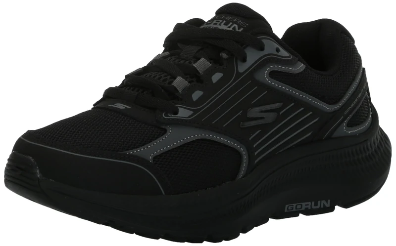 Skechers Men's Hands Free Slip-ins Go Run Consistent 2.0 Empowered Sneaker, Black White, 11 UK
