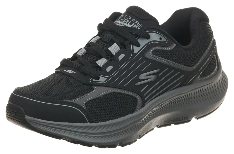 Skechers Men's Go Run Consistent 2.0 Sneaker, Black/Charcoal, 13