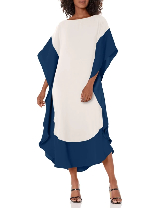 Trina Turk Women's Adora Caftan Casual Dress, Beige, XS - Image 1