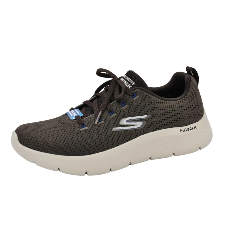 Skechers Men's Go Walk Flex Vespid Sneaker, Brown Textile, 9 UK