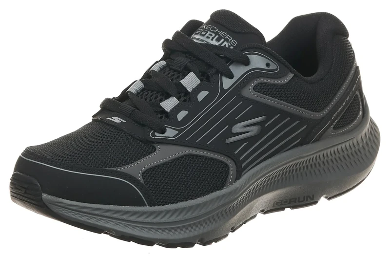 Skechers Men's Go Run Consistent 2.0 Sneaker, Black/Charcoal, 10.5
