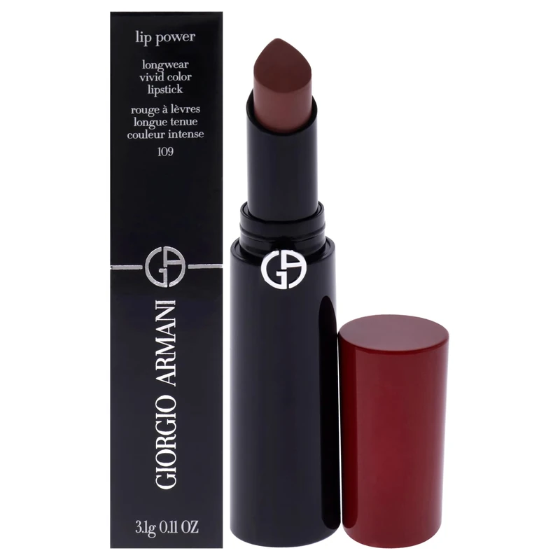 Giorgio Armani Lip Power Longwear Vivid Color Lipstick - 109 Intimate For Women 0.11 oz Lipstick