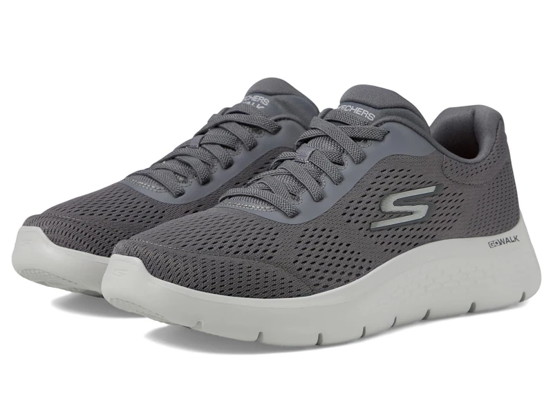Skechers Men's Go Walk Flex-Remark Sneaker, Charcoal Grey, 10 UK