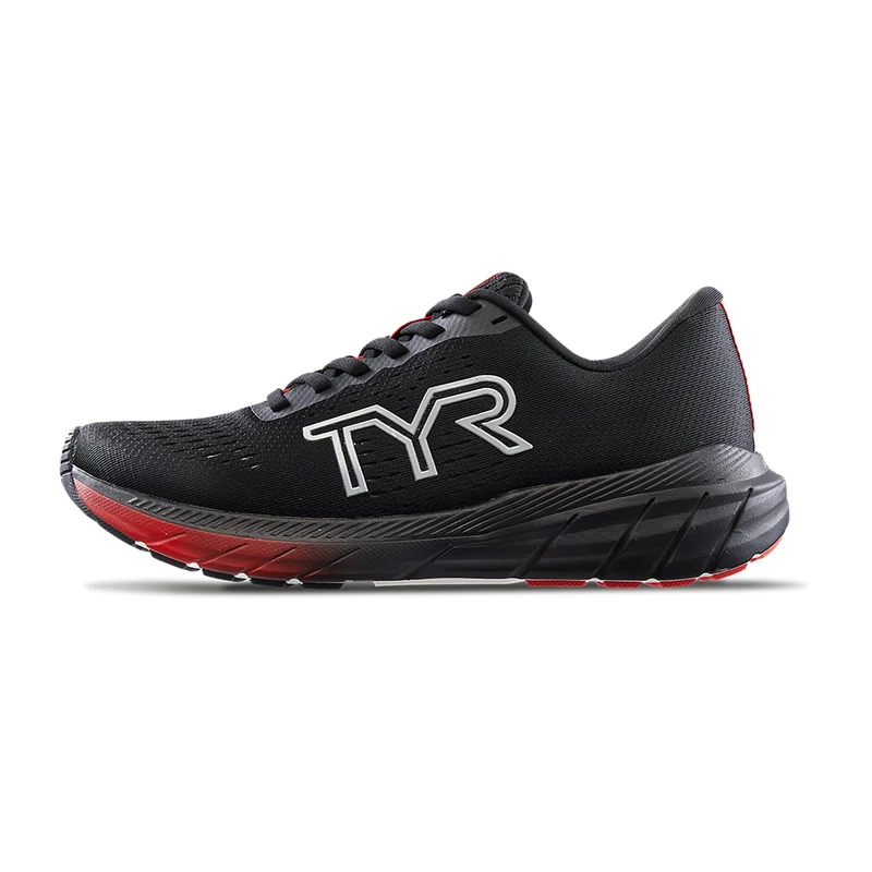 TYR Unisex Rd-1x Running Athletic Shoes Sneaker, Black/Red, 8.5 UK - Image 1