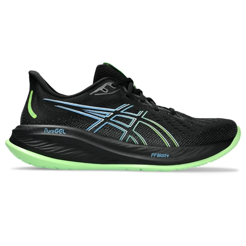 ASICS Men's Gel-Cumulus 26 Running Shoe, Black/Electric Lime, 12 UK