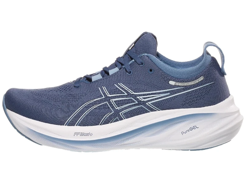 ASICS Men's Gel-Nimbus 26 Running Shoes - Thunder Blue/Denim, UK 7