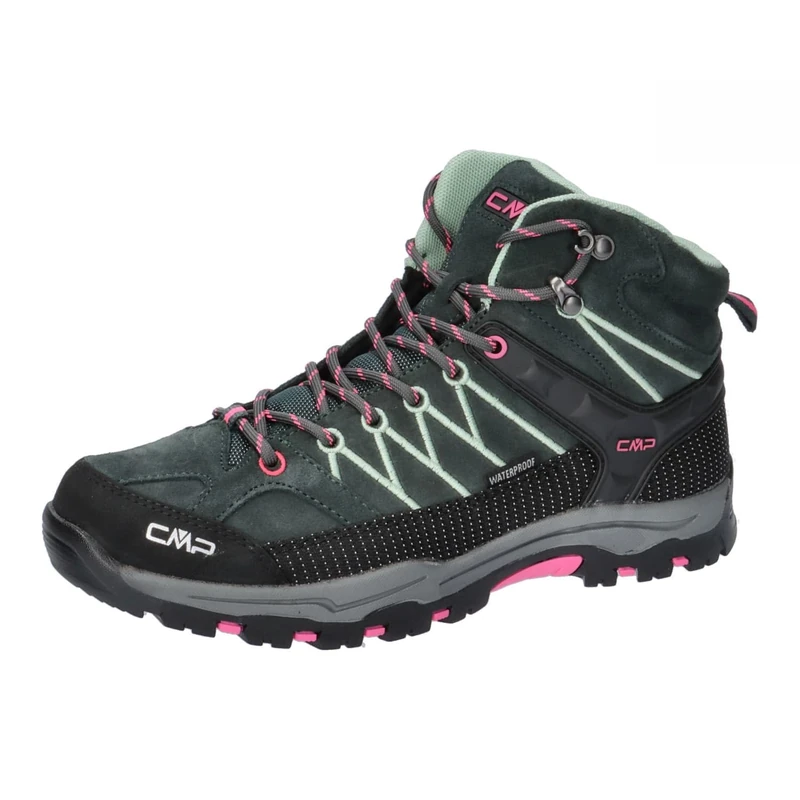 CMP Kids Rigel Mid Trekking Shoes Wp, Lake-Gloss UK 6.5