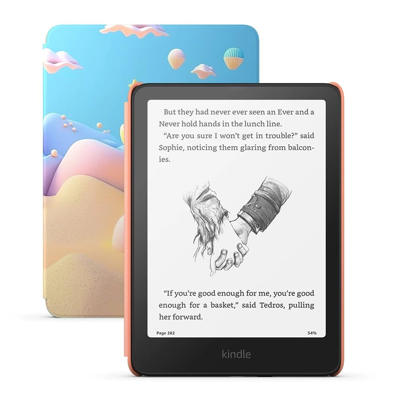Amazon Kindle Paperwhite Kids (newest gen) larger glare-free display – Children read more than 45 minutes per day with Kindle – 16 GB – Starfish