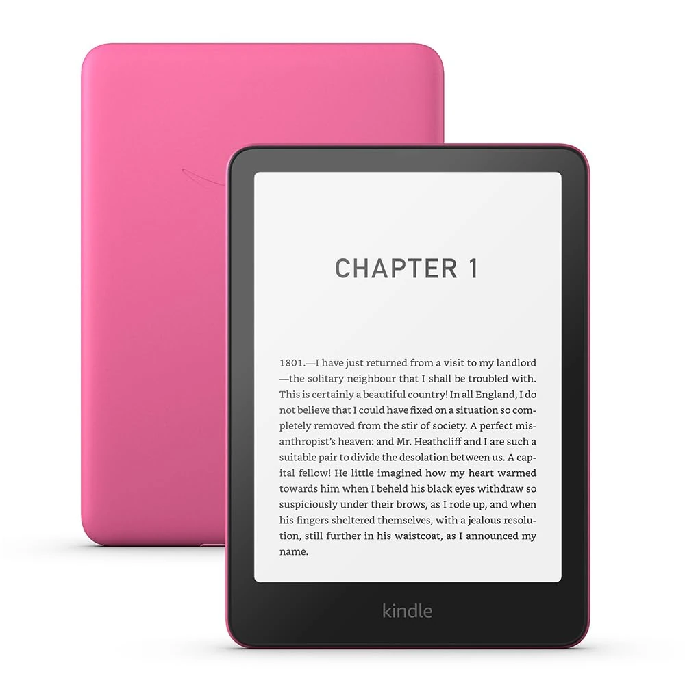 Amazon Kindle Paperwhite (newest gen) – Our fastest Kindle ever, with new glare-free display and weeks of battery life – 16 GB – With Ads - Raspberry