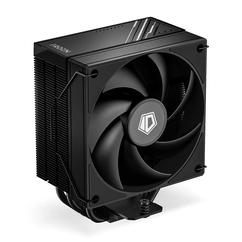 ID-COOLING FROZN A410 Black CPU Air Cooler 4 Heat Pipes All-Black CPU Cooler with 120mm FDB Fan, Compatible with Intel LGA1700/1200/115X; AMD AM4/AM5