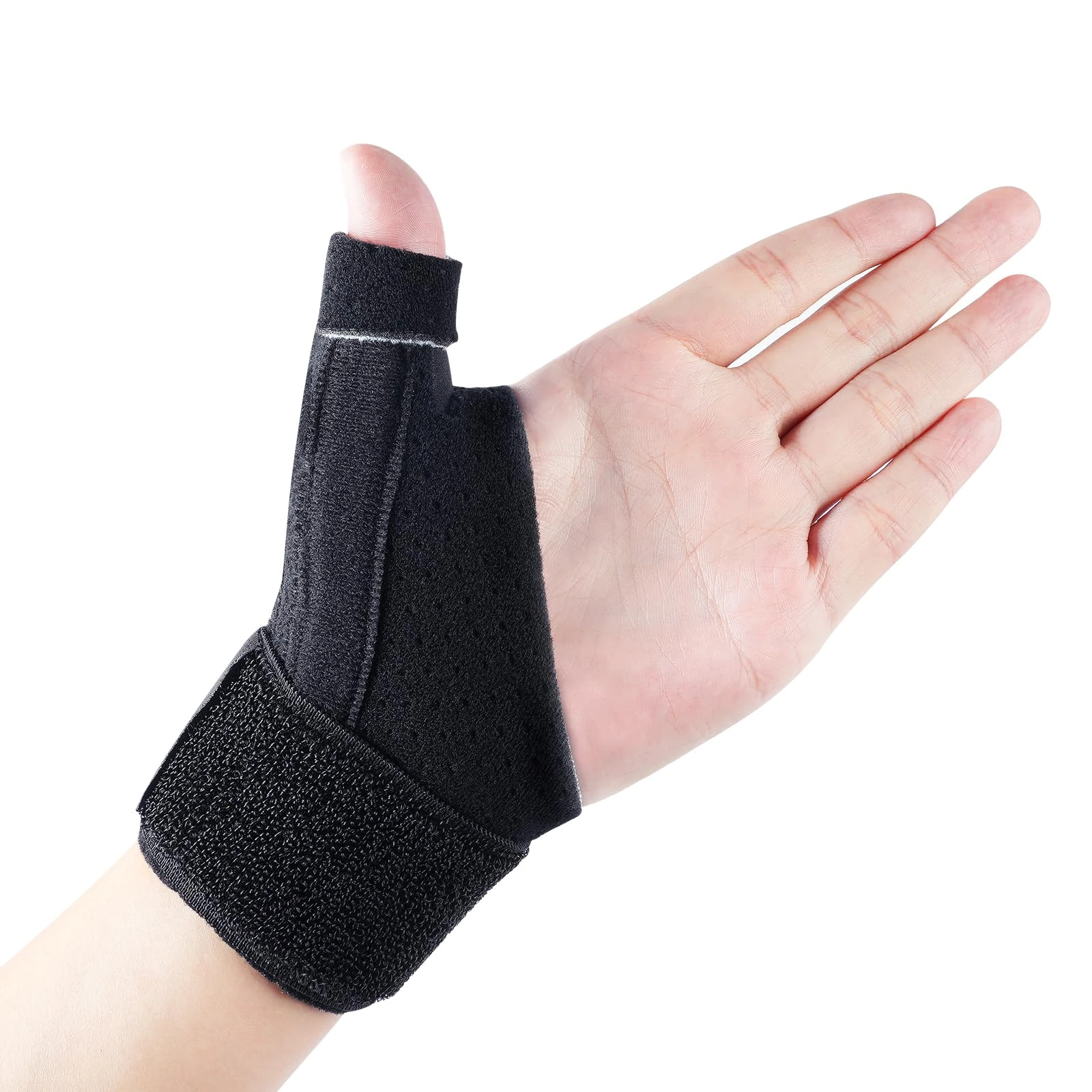 ACWOO Thumb Wrist Support Brace, Compression Reversible Thumb & Wrist Stabilizer Splint for Trigger Finger, Pain Relief, Arthritis, Tendonitis, Sprained, Carpal Tunnel, Fits Right and Left Hand