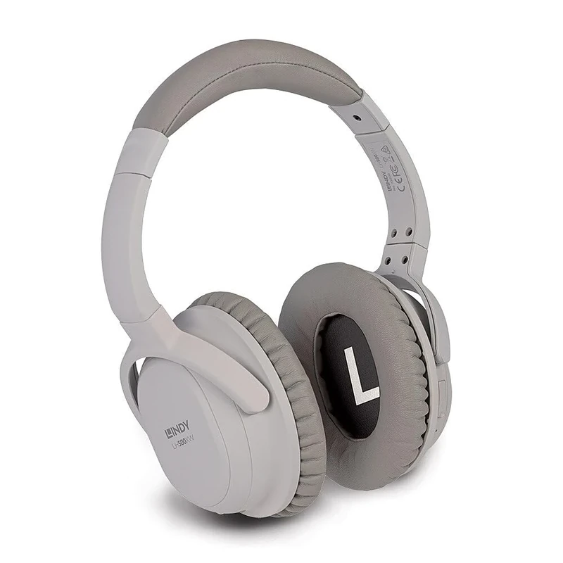 LINDY 73200 LH500XW Wireless Headphones with Active Noise Cancelling Grey