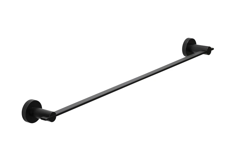 Croydex QM542721 Metra Towel Rail, Black, One Size