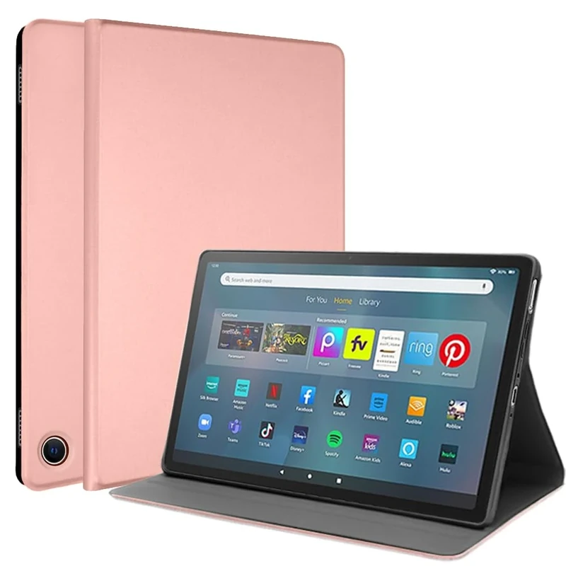 TECHGEAR Smart Case for All New Amazon Fire Max 11 (2023 / 13th Generation) Slim Smart Case Stand Cover with Corner Protection[Auto Wake/Sleep] Soft TPU Holder - Rose Gold