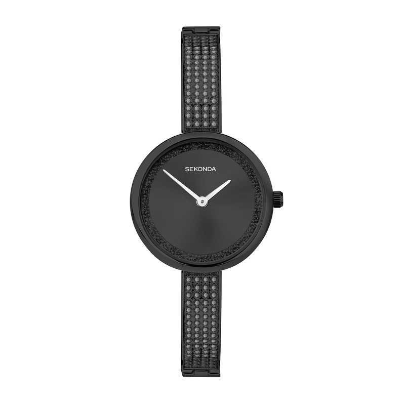 Sekonda Aurora Dress Ladies 29mm Quartz Watch in Black with Analogue Display, and Black Alloy Strap 40629 - Image 1