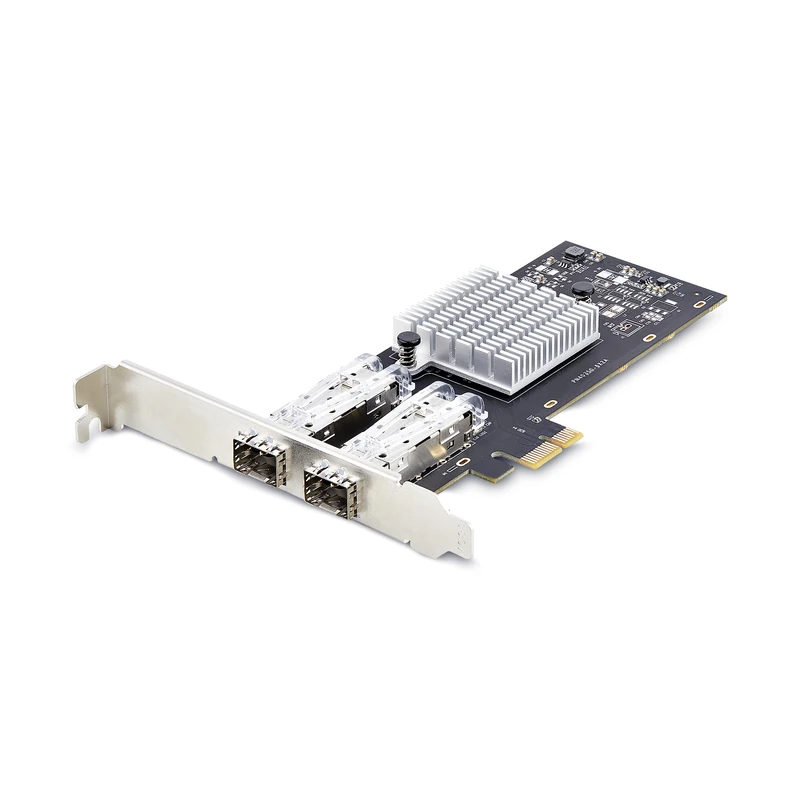 StarTech.com 2-Port GbE SFP Network Card, PCIe 2.0 x1, Intel I350-AM2 2x 1GbE Controller, 1000BASE Copper/Fiber Optic, Dual-Port Gigabit Ethernet NIC, Desktop/Server Backplanes (P021GI-NETWORK-CARD)