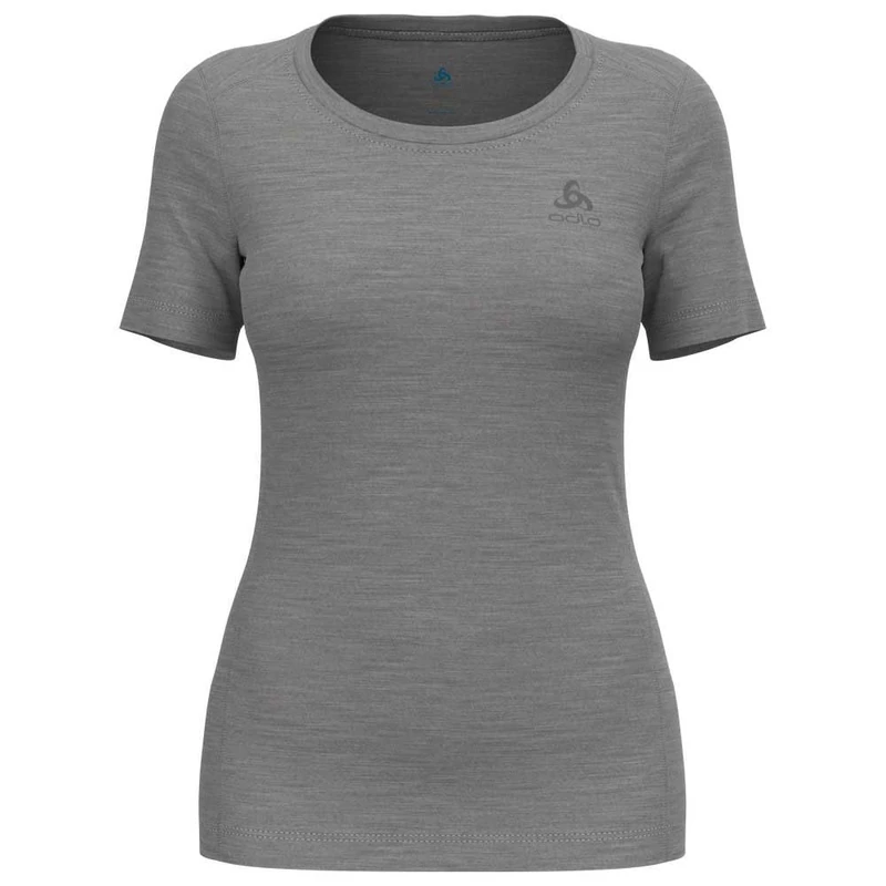 Odlo Women Functional Underwear Short Sleeve Shirt MERINO 200, odlo steel grey melange, M