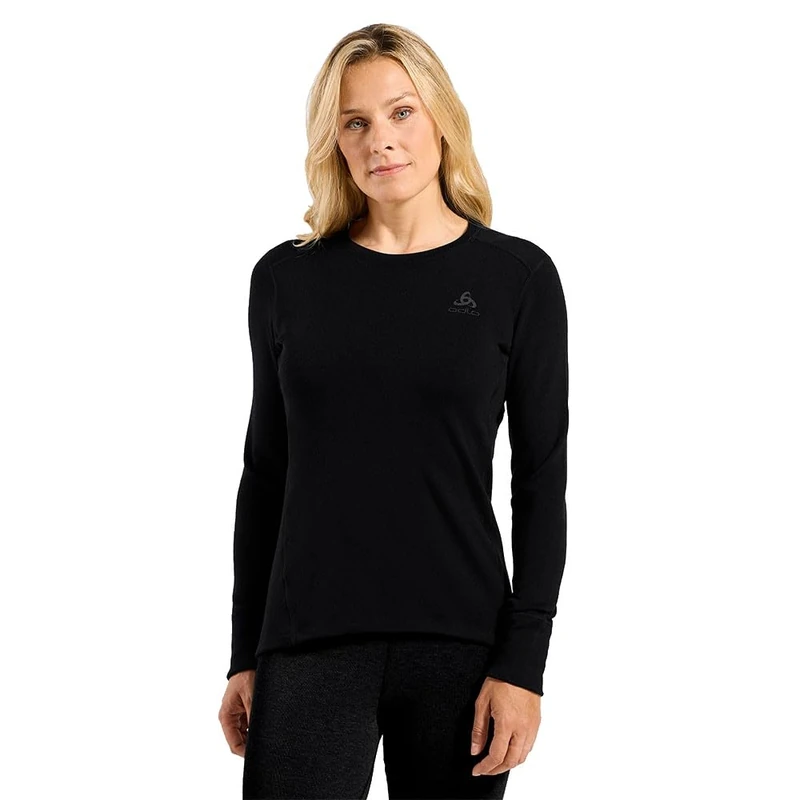 Odlo Women Functional Underwear Long Sleeve Shirt MERINO 260, black, S