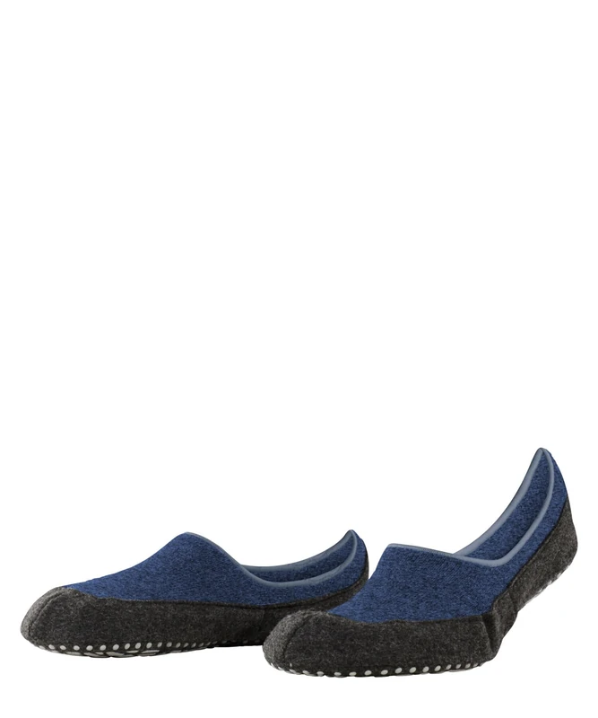 FALKE Men's Cosyshoe Invisible M Hp Wool Grips On Sole 1 Pair Grip socks, Blue Poseidon 6549, 4/5 UK