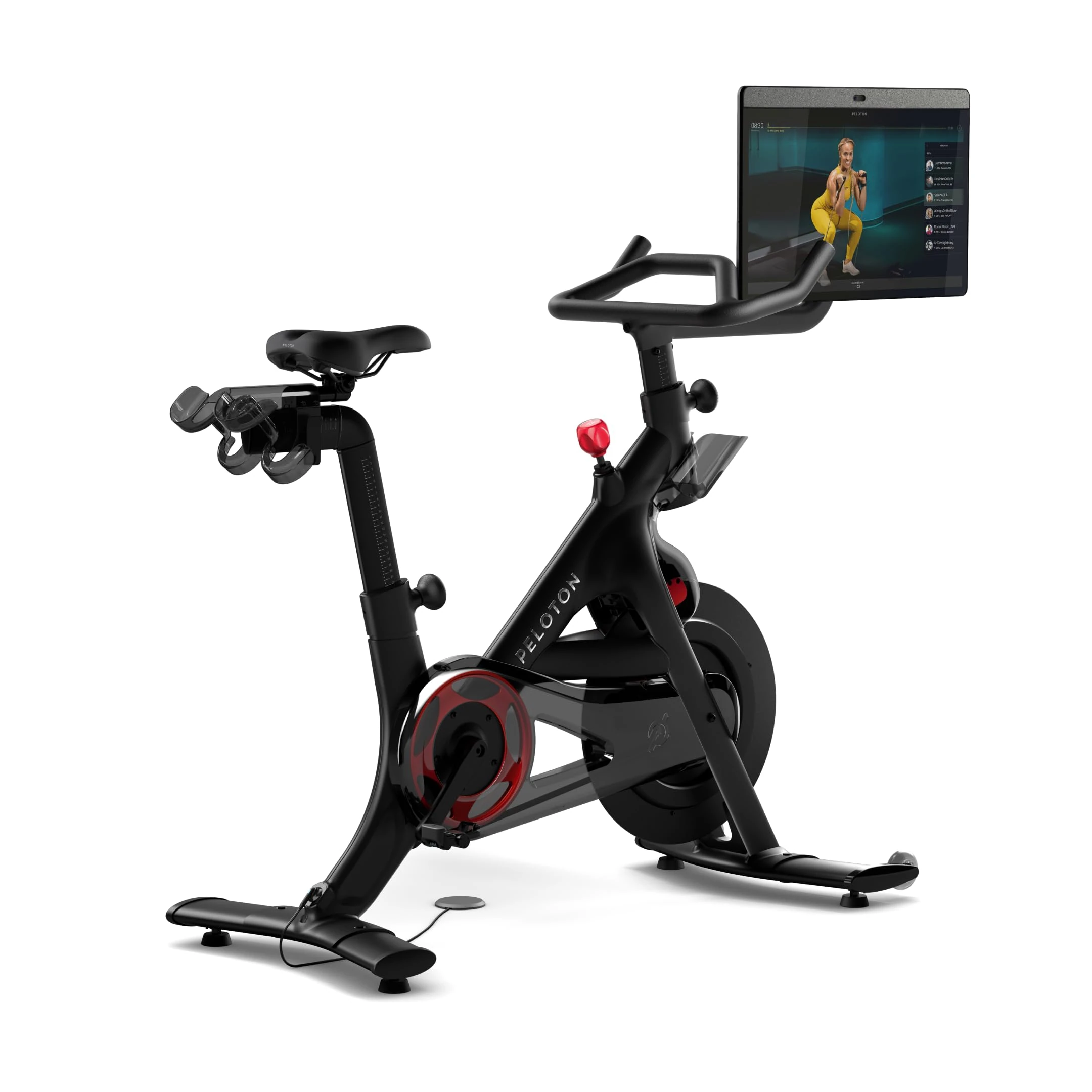 Peloton Bike+ | Indoor Stationary Exercise Bike with 24” HD, Anti-Reflective Rotating Touchscreen, Black