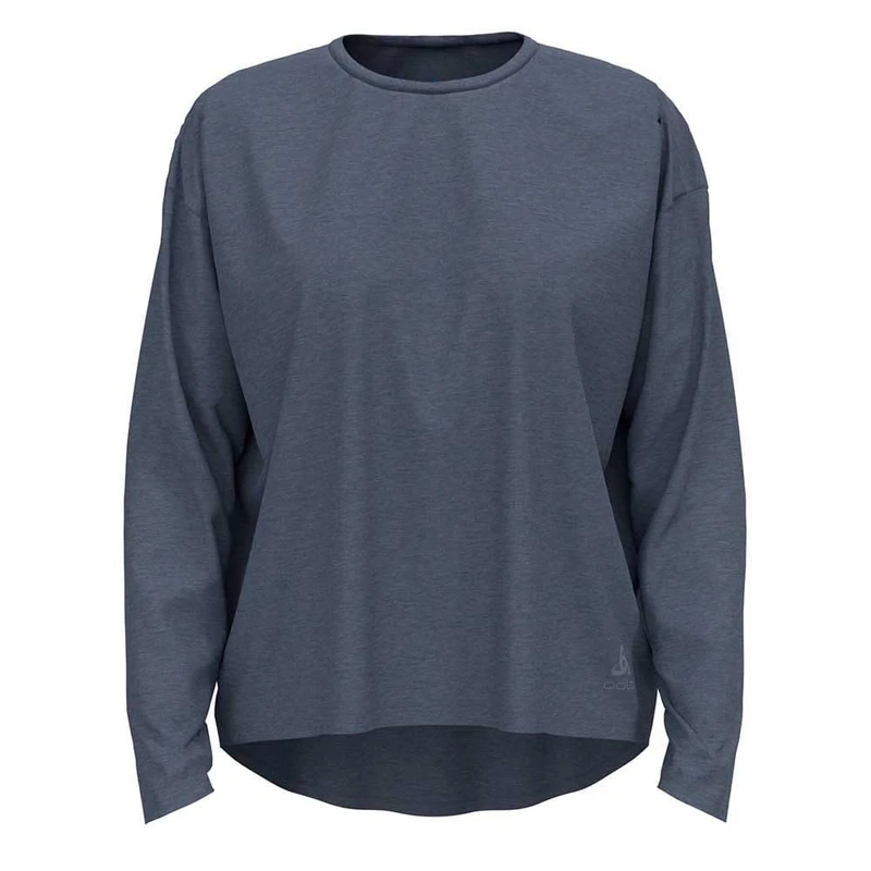 Odlo Women Long Sleeve Running Shirt ACTIVE 365 NATURAL BLEND, folkstone gray melange, M