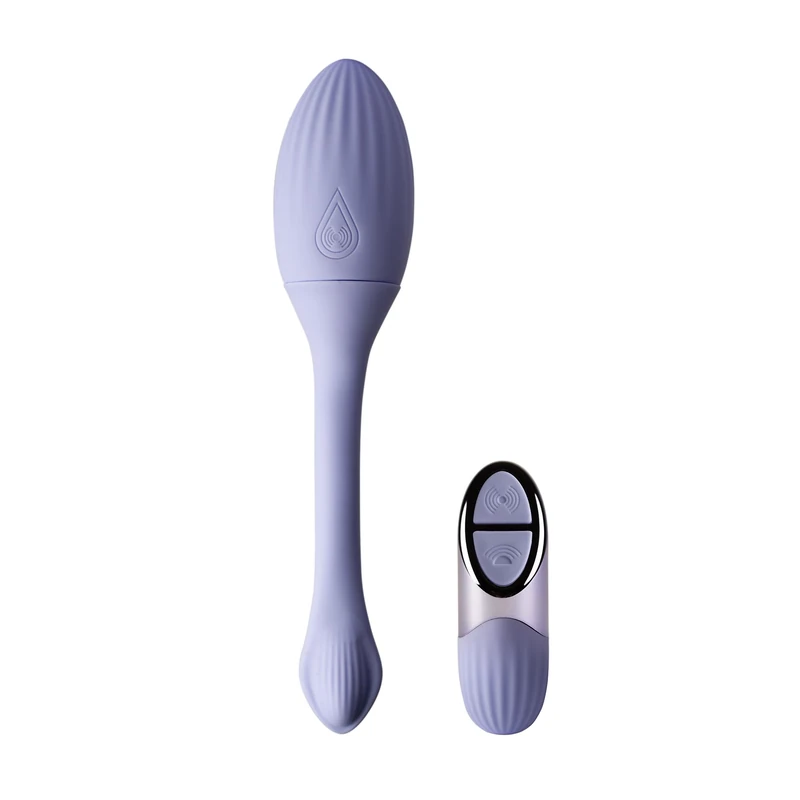 NIYA 1 – Remote-Controlled Dual Stimulation Kegel Device, USB Rechargeable 10 Vibration Modes, Internal Kegel Egg with External Stimulator, Dual Motors for Clitoral & Pelvic Floor Use, Body-Safe, 234g