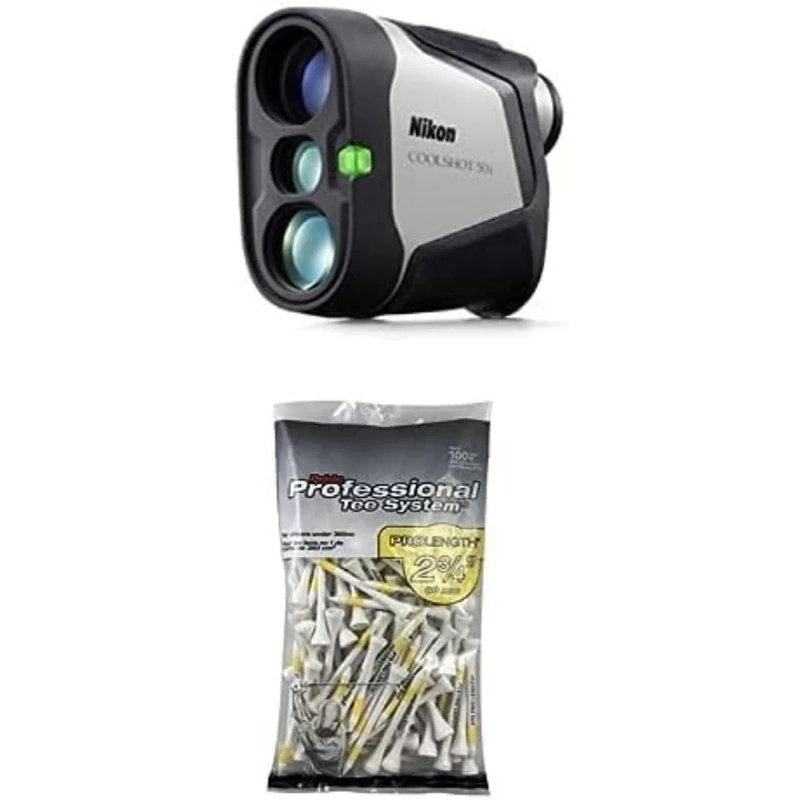 Nikon COOLSHOT 50i + Master Golf PRIDE 2.3/4 WOOD TEES