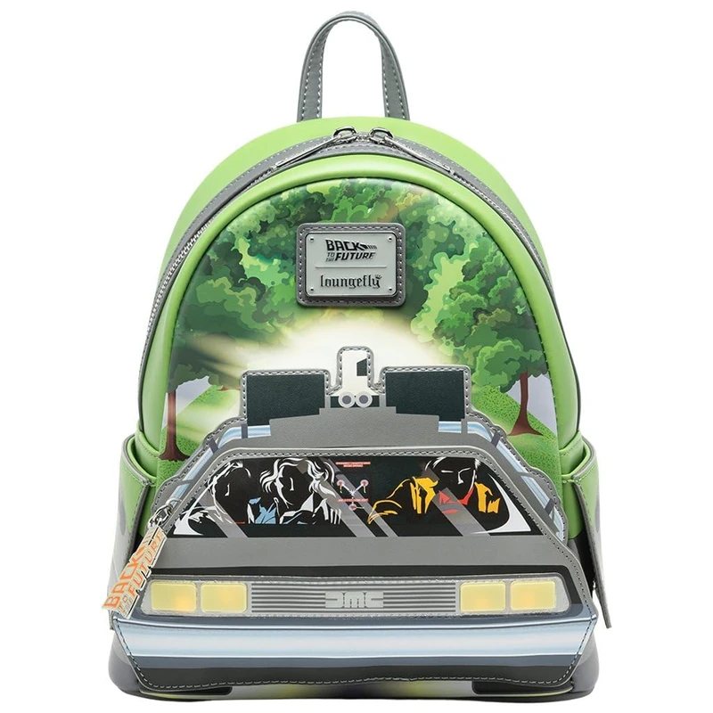 Loungefly Universal Back to the Future Light-Up DeLorean Women's Backpack - Image 1