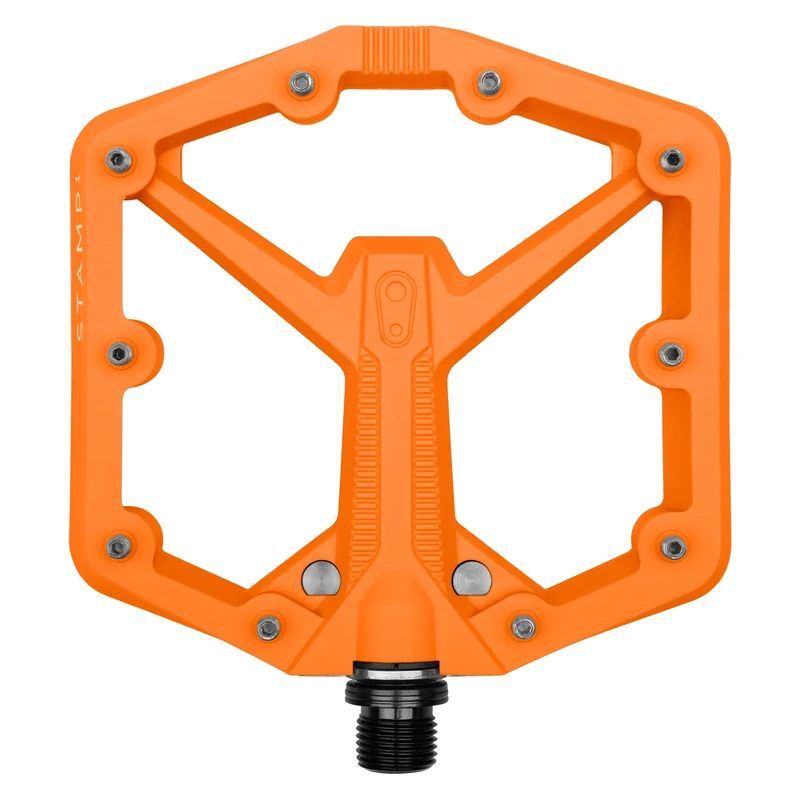 Crankbrothers Stamp 1 Version 2 MTB Pedal, Large Orange