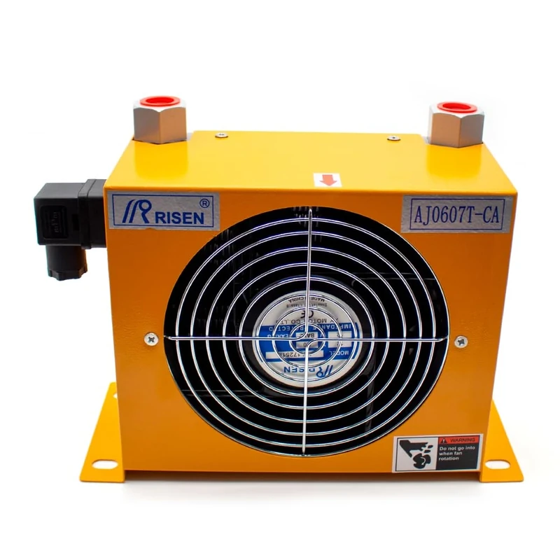 Jieotwice AJ0607T-CA Hydraulic Air Cooler Air-Cooled Oil Radiator Oil Cooling Heat Exchanger (DC 12V) - Image 1