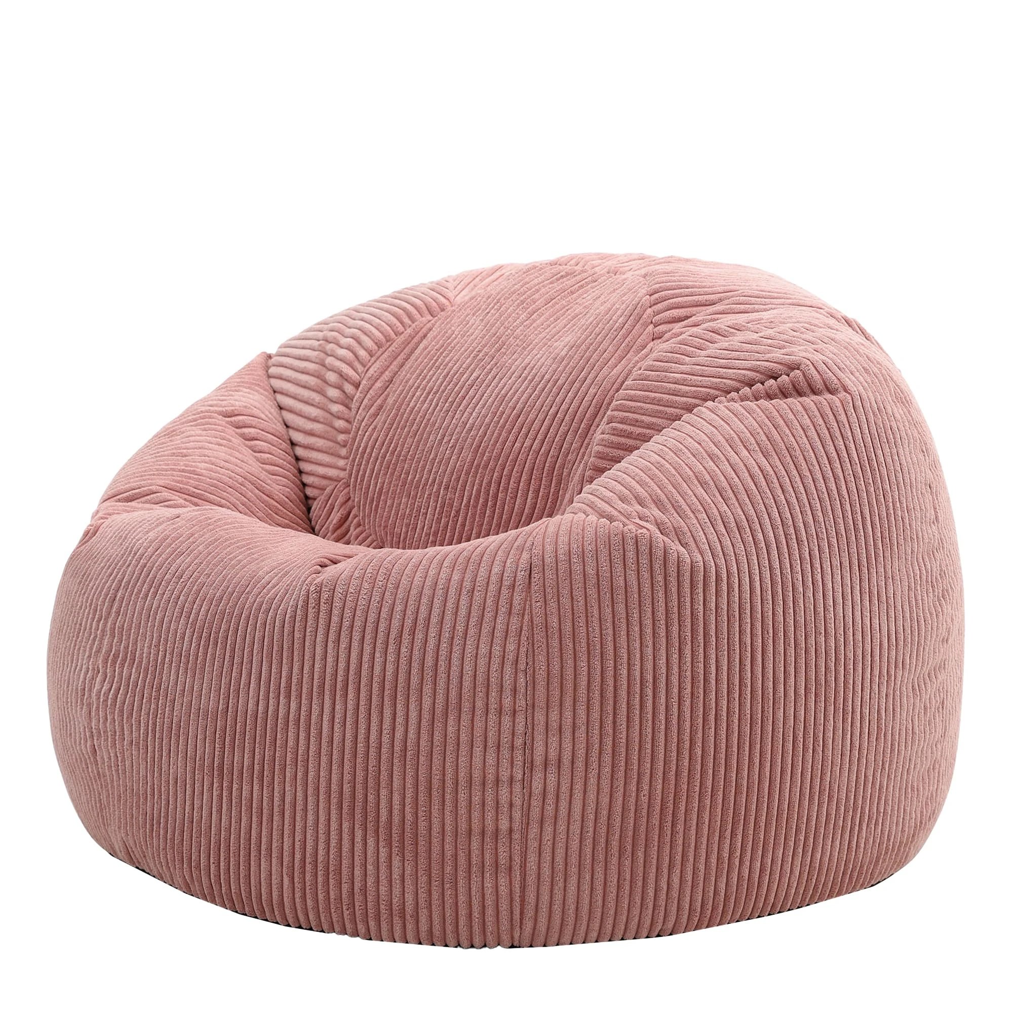 icon Kingston Cord Bean Bag, Dusk Pink, Large Adult Bean Bag Chair with Filling Included, Comfy Chair, Living Room Furniture, Bedroom Furniture