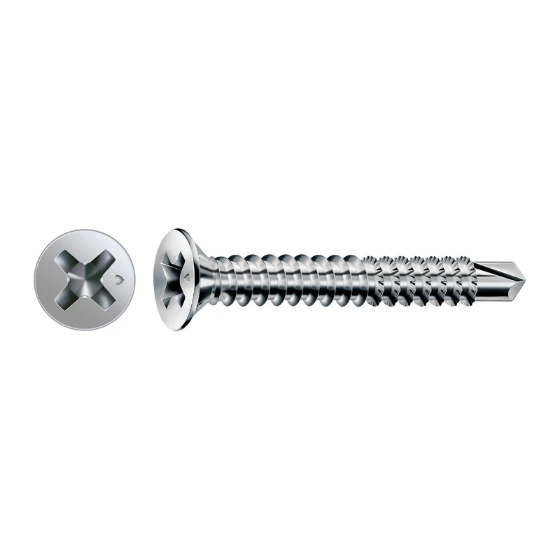 FEX-A, 3.9 x 32 mm, 4000 pieces, coarse thread, countersunk head, Phillips H2, drill tip, Wirox - 1401470390328