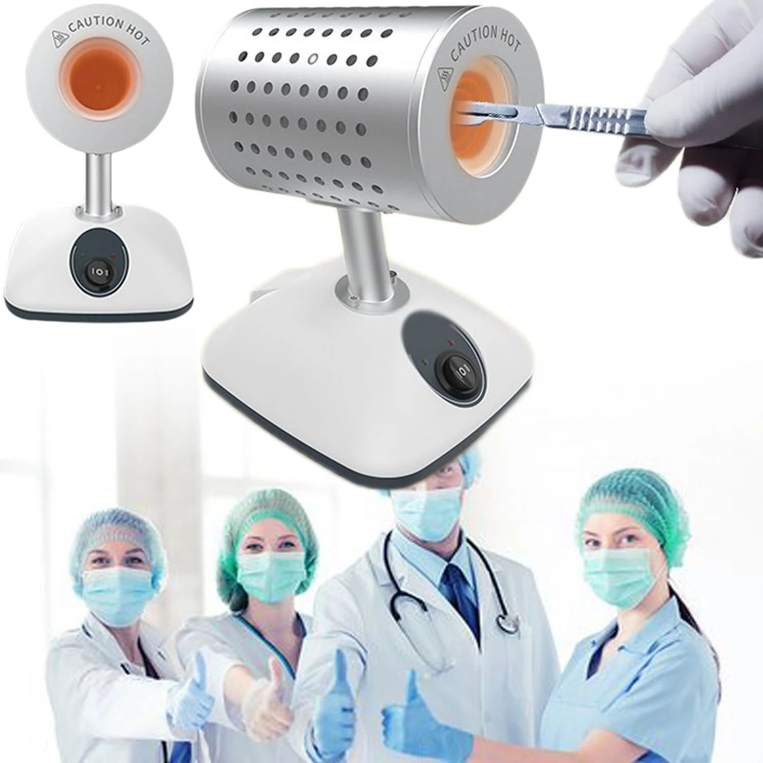 ANXYYDS Lab Infrared Scalpel Sterilizer Autoclave Sterilizers 825°C Inoculating Loop Sterilizer for Inoculating Loop Mycology,900(diameter14mm)