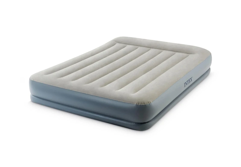 Intex Queen Pillow Rest Mid-Rise Airbed w/Fiber-Tech RP, Inflated Size: 1.52m x 2.03m x 30cm (64118GB)