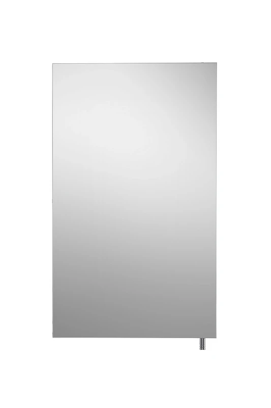 Croydex Cullen Stainless Steel Bathroom Mirror Cabinet – Help ‘n’ Hang Installation Bathroom Wall Cabinet with One Adjustable Shelf, Double Mirrored Doors and Fully Assembled (52x30cm)