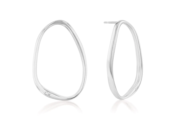 Calvin Klein Women's ELONGATED DROPS Collection Hoop Earrings Stainless steel - 35000450