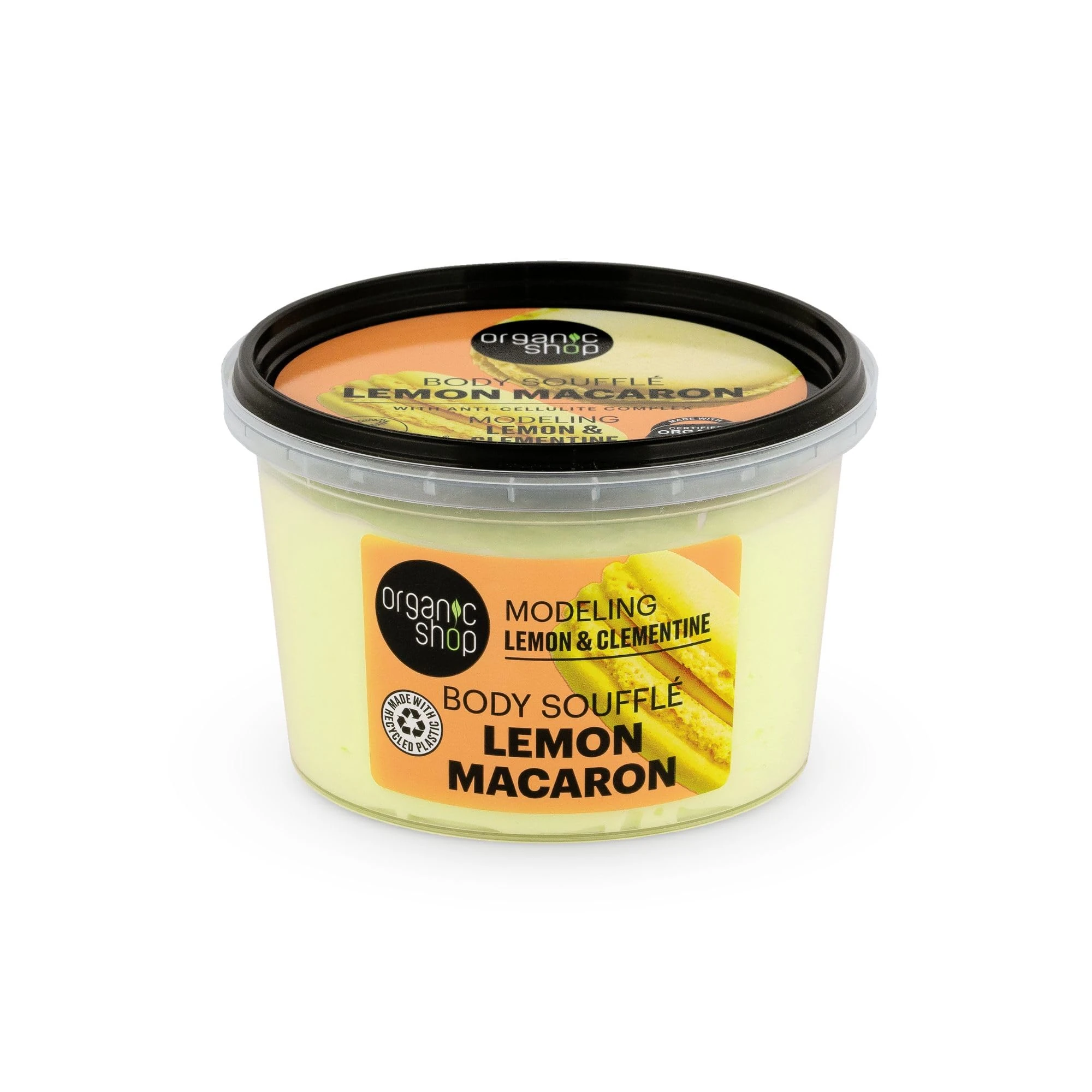Organic Shop Body Souffle Lemon Macaron Modeling Lemon & Clementine, 250 ml