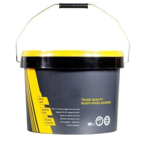 Ready Mixed Wallpaper Paste Adhesive Mix 10kg Added PVA Mould Resist