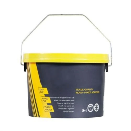 Ready Mixed Wallpaper Paste Adhesive Mix 5kg Added PVA Mould Resistant