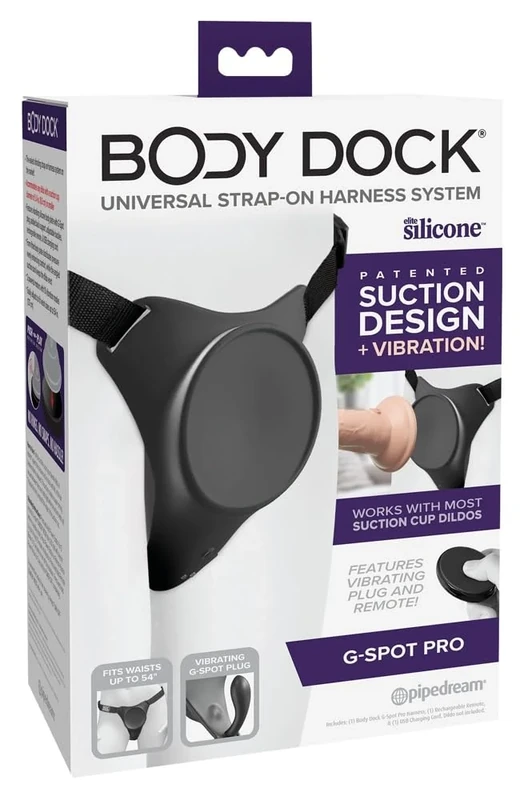 Pipedream Body Dock Body Dock G-Spot Pro Black 14.2 cm